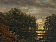 Carl Gustav Carus uberschwemmung Im Leipziger Rosental Sweden oil painting artist